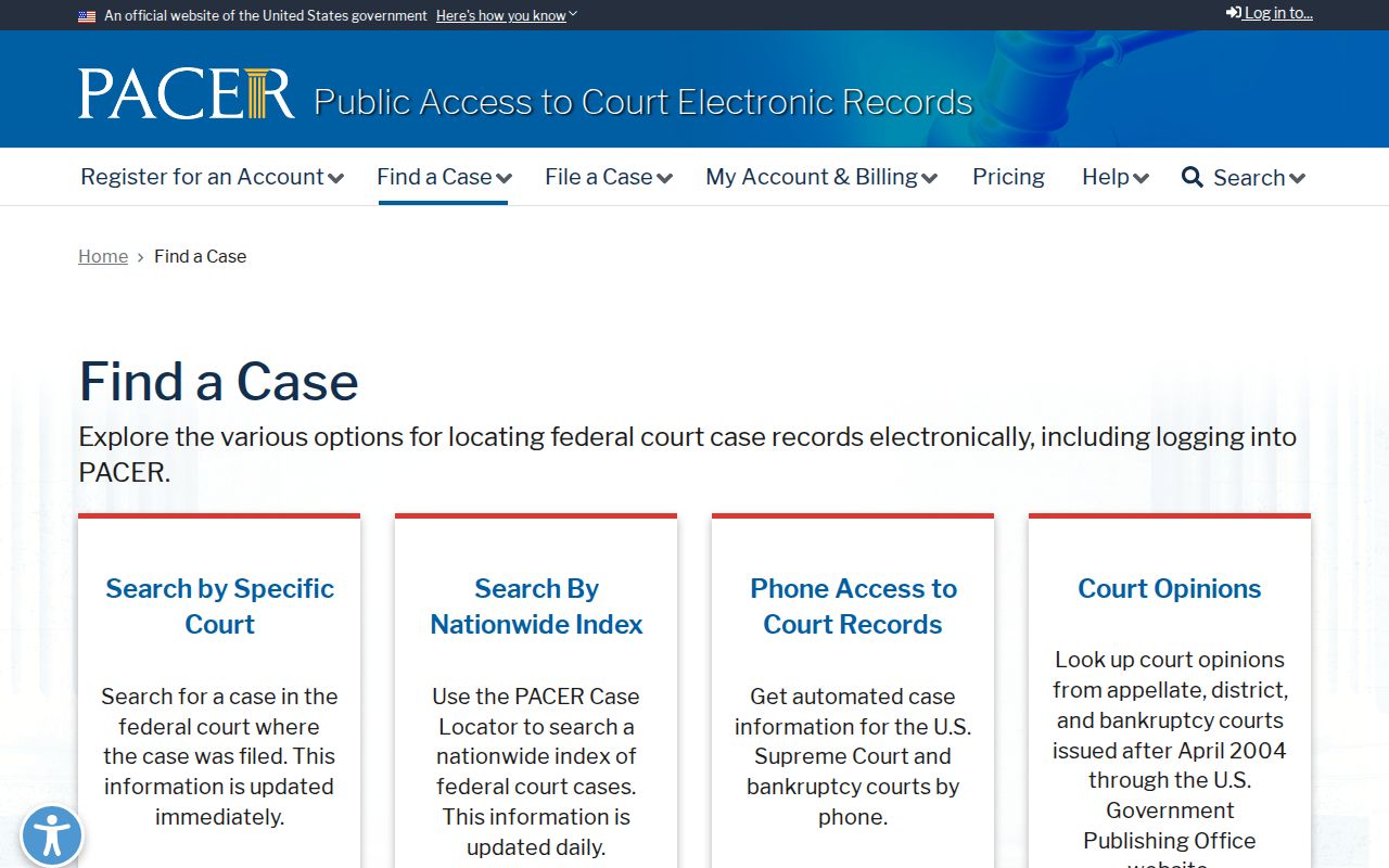 Lafourche Parish court records federal PACER case finder