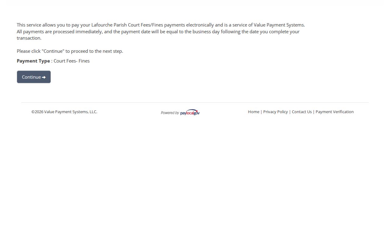 Lafourche traffic payment portal reference